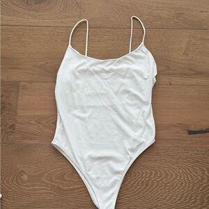 Zara White One Piece bodysuit